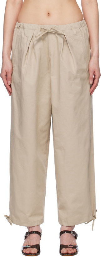Photo: Deiji Studios Beige Drawcord Trousers