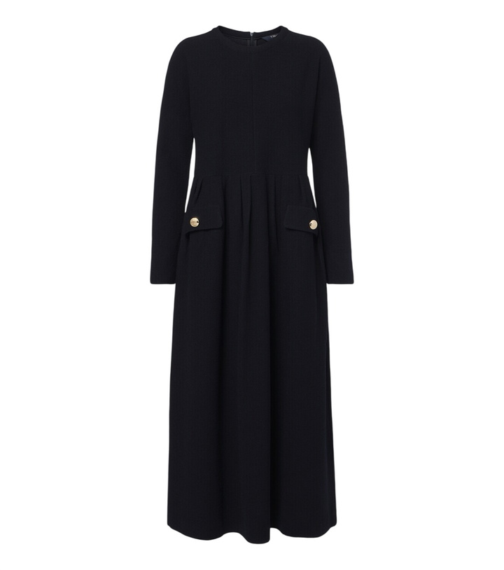 Photo: 'S Max Mara Wool and cotton-blend midi dress