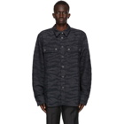 Diesel Black and Grey Denim D-Jessy-SP Shirt