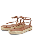 Aquazzura x Raquel Diniz Sole espadrille thong sandals