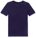 Secondskin - Slim-Fit Silk T-Shirt - Purple