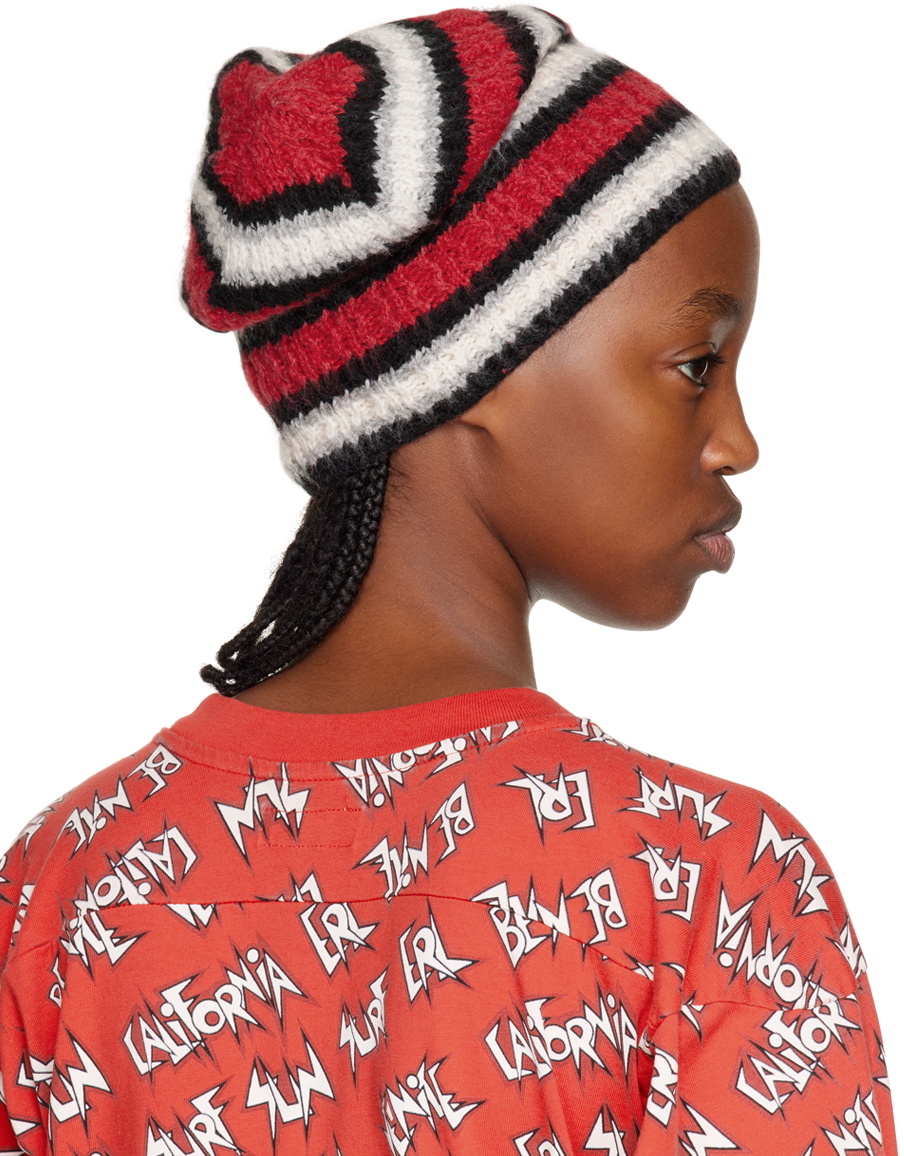 ERL Red Striped Beanie