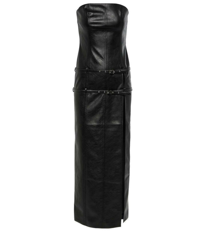 Photo: Aya Muse Saima faux leather maxi dress