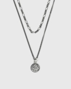 Serge De Nimes Silver Multi Chain St Christopher Necklace Silver - Mens - Jewellery