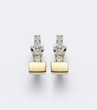 Yeprem Golden Strada 18kt gold huggie earrings with diamonds