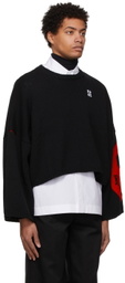Raf Simons Black Smiley Edition Rib Knit Sweater