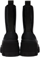GANNI Black Cleated Chelsea Boots