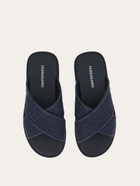 Ferragamo Mens Gancini ornament sandal in Blue
