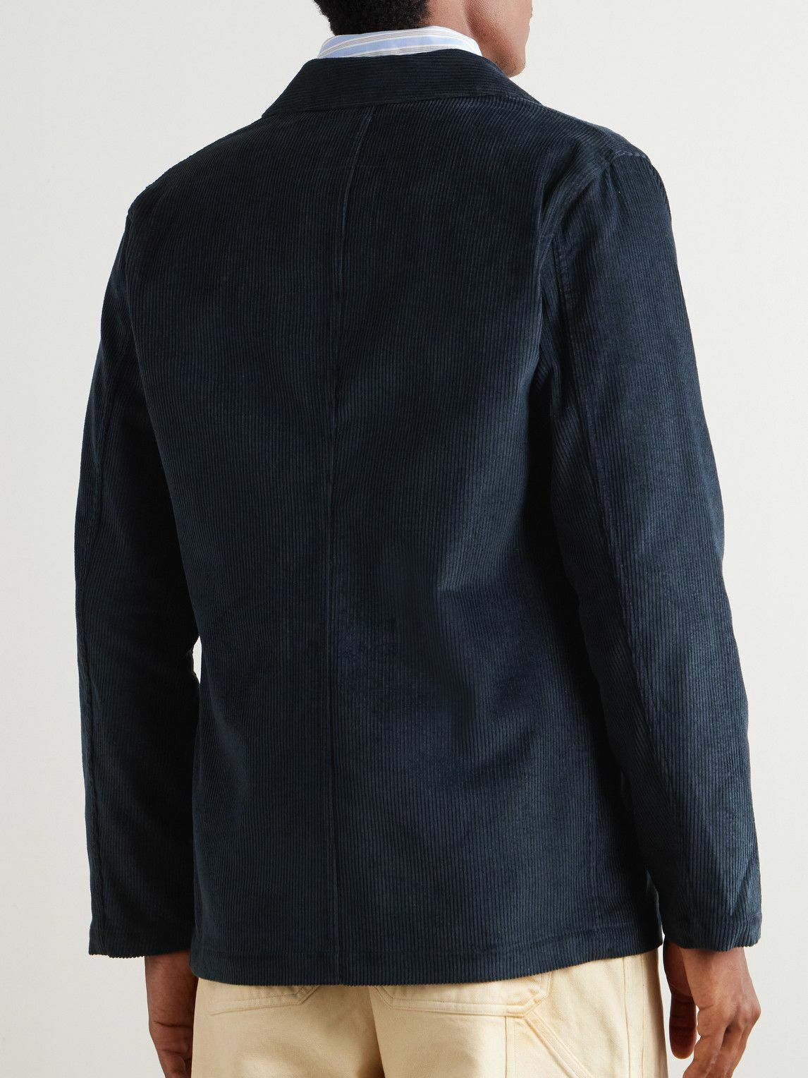 Portuguese Flannel - Cotton-Corduroy Blazer - Blue