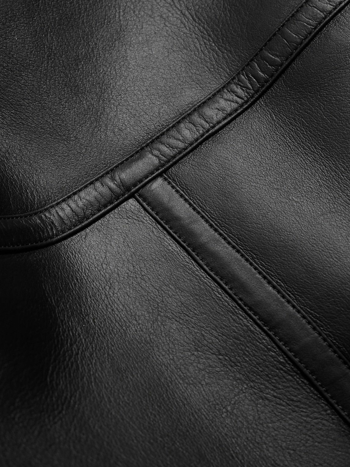 Mr P. - Reversible Shearling Jacket - Black