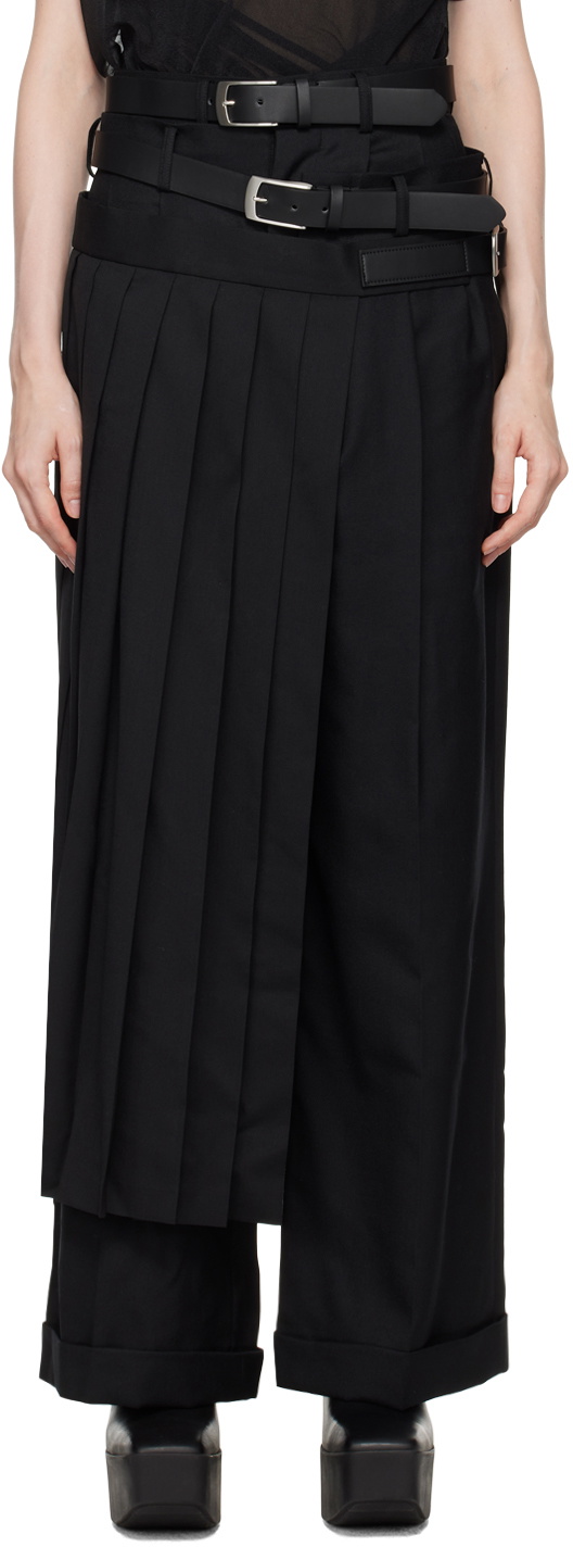 Junya Watanabe Black Belted Trousers Junya Watanabe Junya Watanabe Black Belted Trousers Junya Watanabe