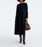 'S Max Mara Wool and cotton-blend midi dress