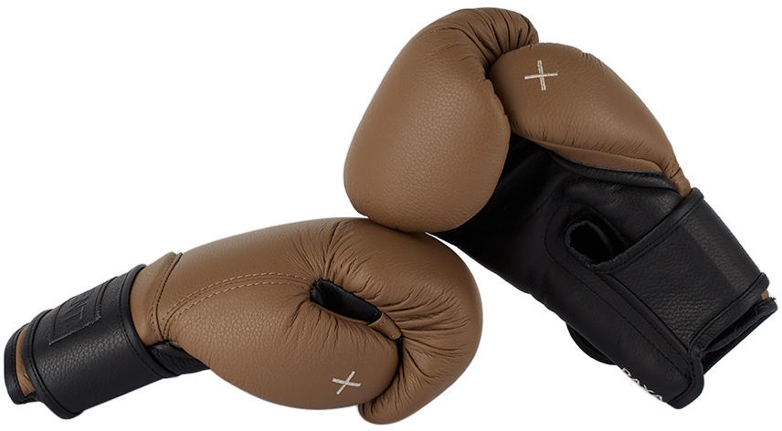PENT. Brown & Black RAXA™ Luxury Boxing Gloves