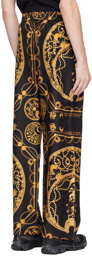 Marine Serre Black Luxurious Pajama Trousers