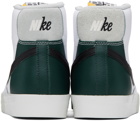 Nike White & Green Blazer Mid '77 Premium Sneakers