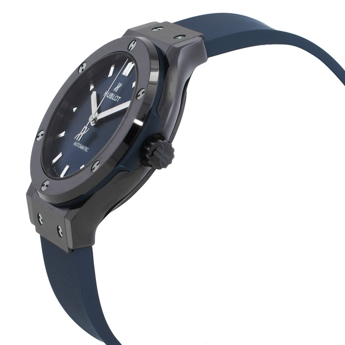 Hublot Classic Fusion Satin-finished Blue Sunray Dial Automatic Mens Watch 565.CM.7170.RX
