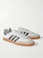 adidas Originals - Samba Decon Suede-Trimmed Leather Sneakers - White