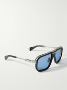 Jacques Marie Mage - Donohu Aviator-Style Silver-Tone and Acetate Sunglasses