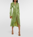 Dodo Bar Or Joelle sequined gathered midi dress