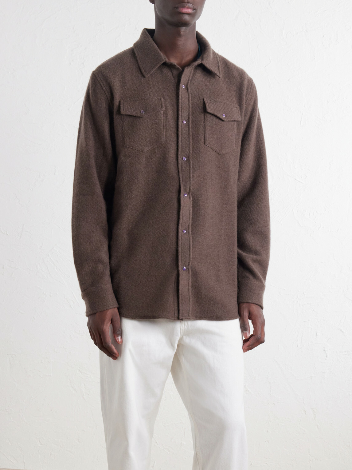 God's True Cashmere - Cashmere Shirt - Brown