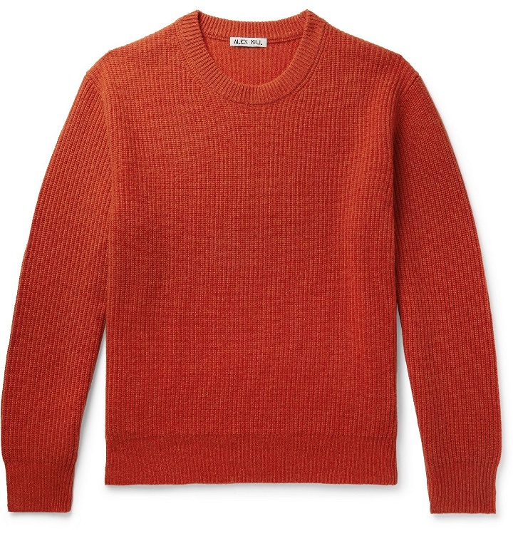 Photo: Alex Mill - Jordan Ribbed Washed-Cashmere Sweater - Red