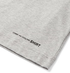 Comme des Garçons SHIRT - Slim-Fit Logo-Print Cotton-Jersey T-Shirt - Gray