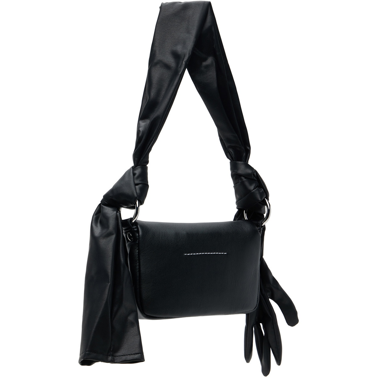 MM6 Maison Margiela Black Gloves Shoulder Bag