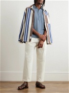 Barena - Garment-Dyed Cotton-Jersey Polo Shirt - Blue