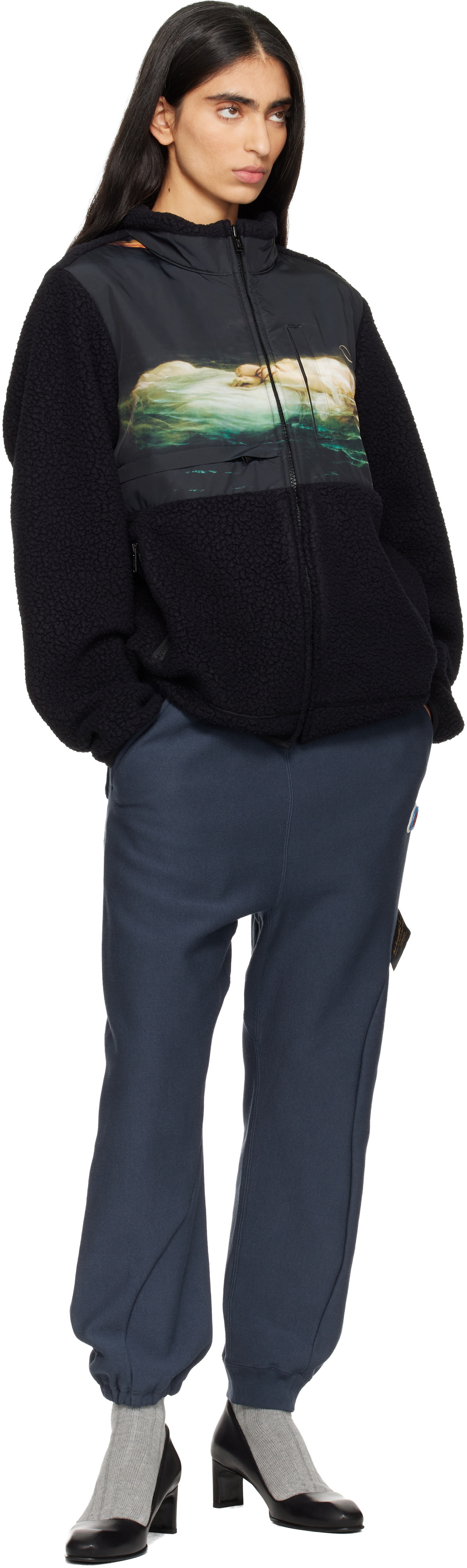 UNDERCOVER SSENSE Exclusive Black Polartec Boa Fleece Jacket