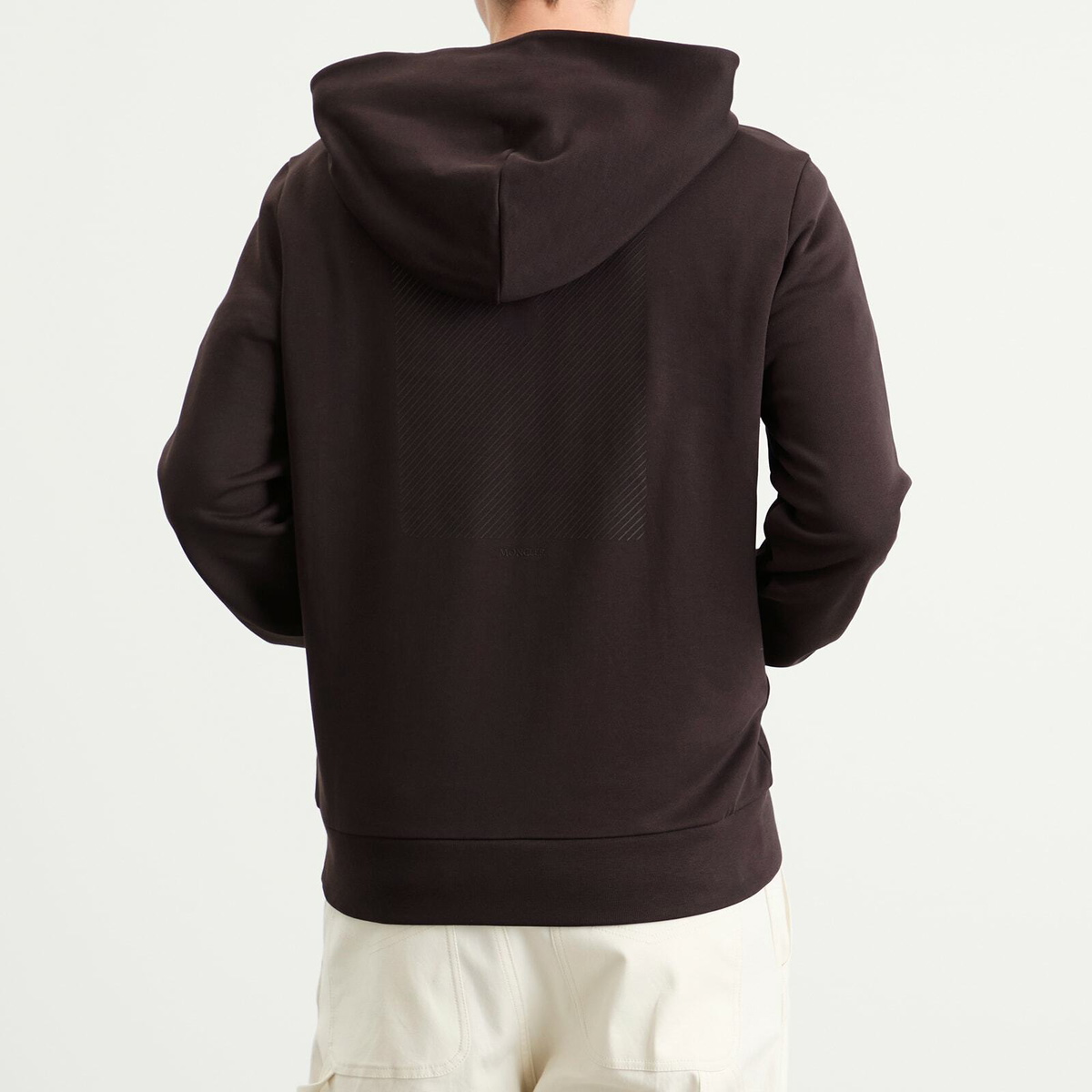 Moncler Men's Washed Hoodie in Brown