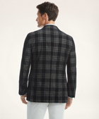 Brooks Brothers Men's Regent Regular-Fit Fine-Wale Corduroy Plaid Sport Coat | Black