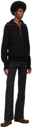 Courrèges Black Trucker Wool Sweater