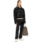 Rick Owens Gray Tower Drawstring Backpack