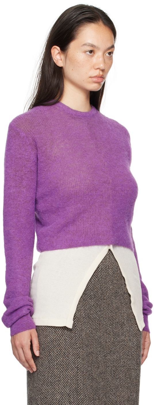 トップス AURALEE BABY SURI ALPACA SHEER CARDIGAN AURALEE＞ BABY SURI ALPACA SHEER KNIT SHIRT CARDIGAN/シアー ニット