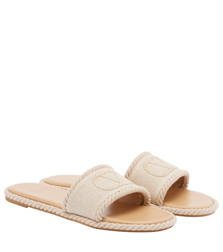 Photo: Valentino Garavani VLogo Torchon slides