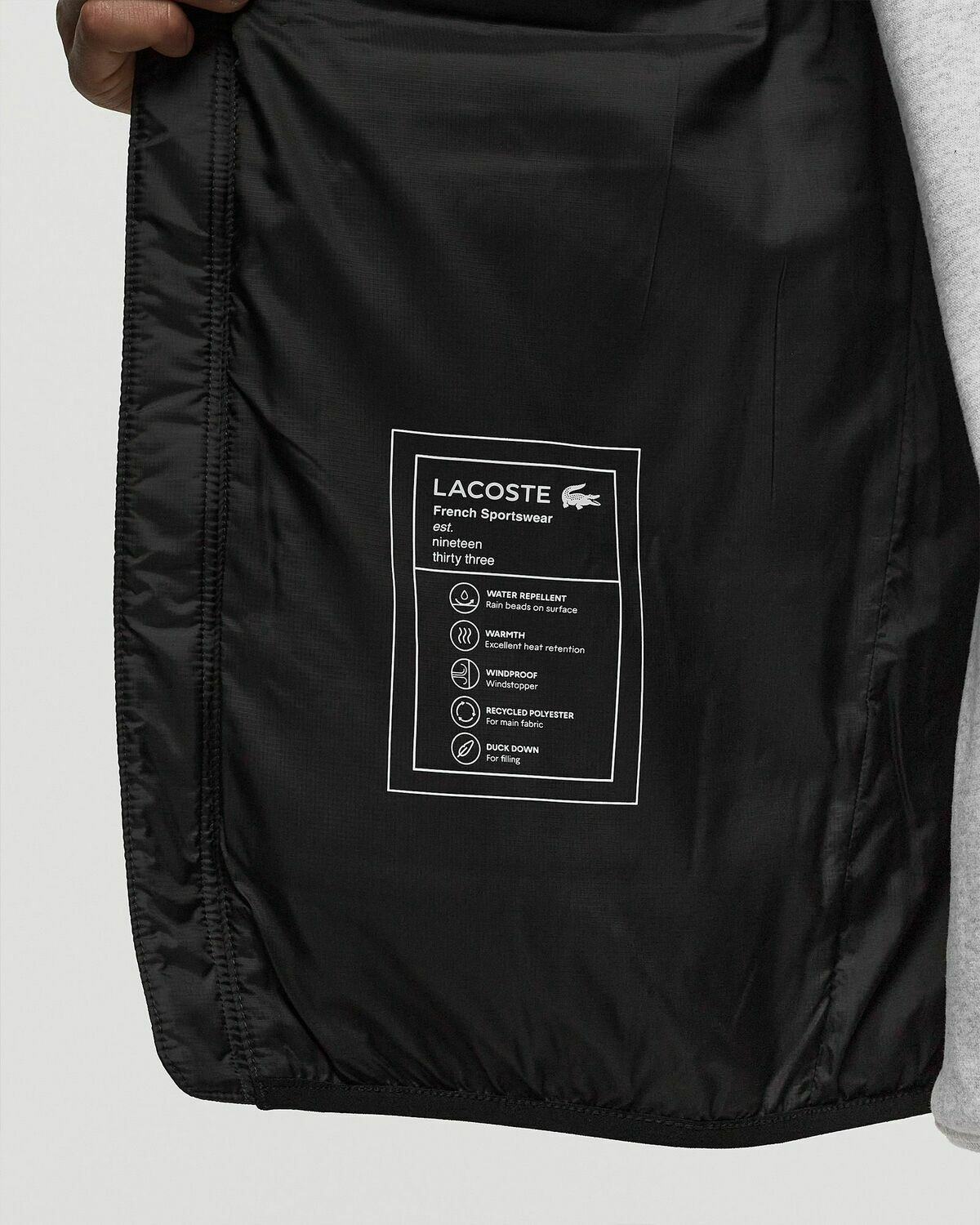 Lacoste Puffer Vest Black Vests