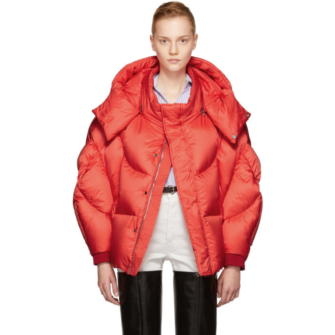 Chen Peng Red Shell Puffer Jacket