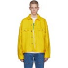 Etudes Yellow Linen Denim Vertige Jacket