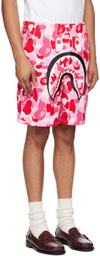 BAPE Pink ABC Camo Shark Shorts