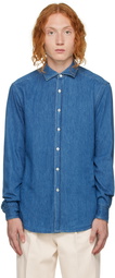 ZEGNA Blue Denim Shirt