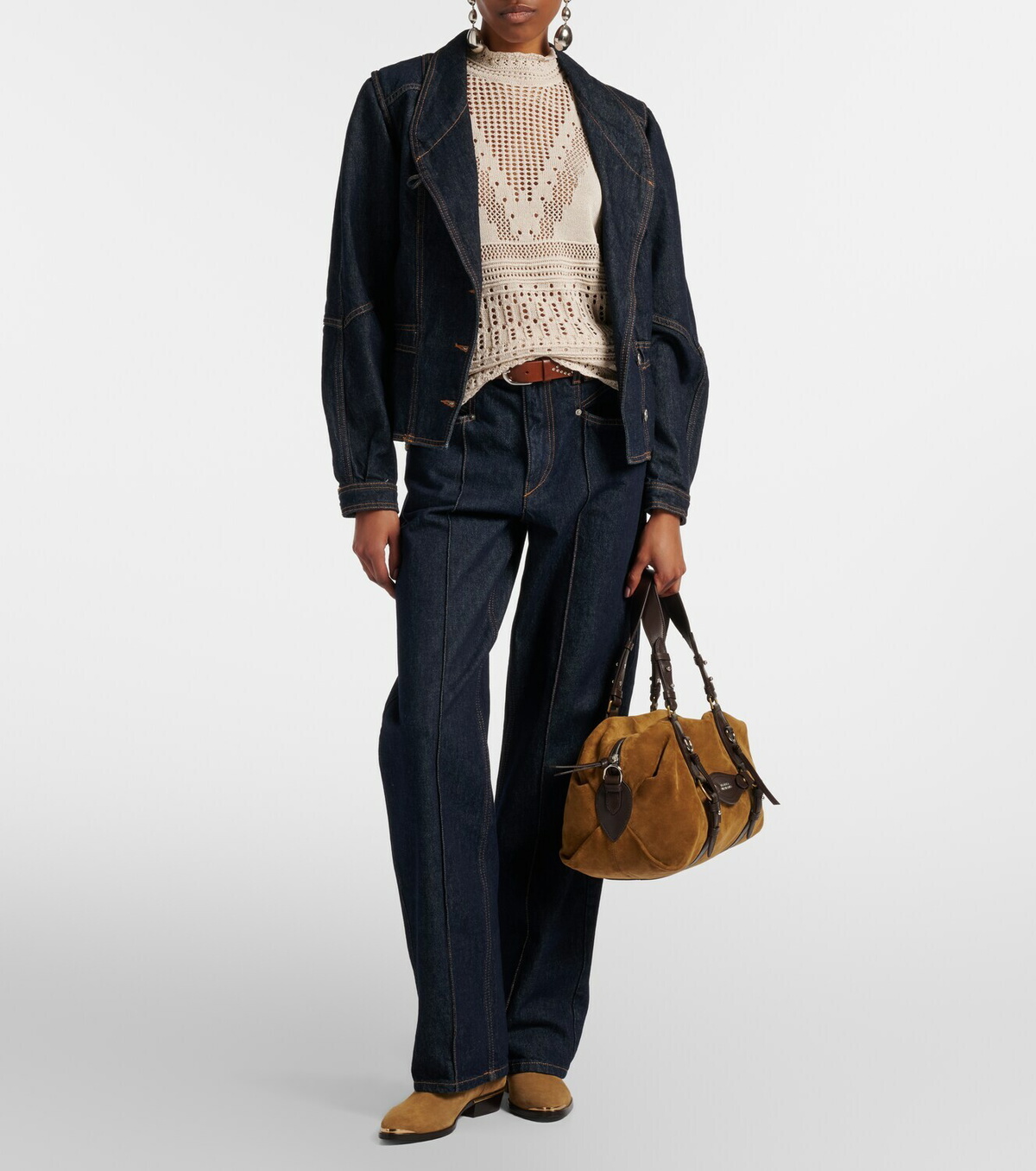 Isabel Marant Tilpa Medium suede shoulder bag