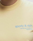 Sporty & Rich Usa Health Club T Shirt Beige - Mens - Hoodies/Shortsleeves