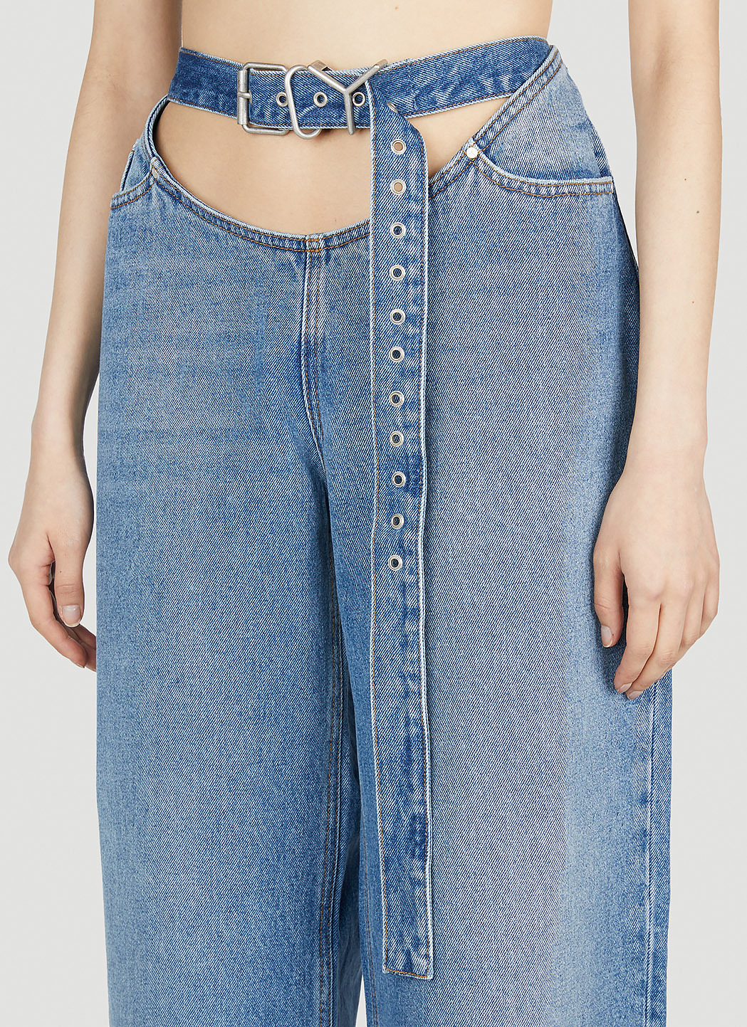 Y/Project Belt Arc Jeans