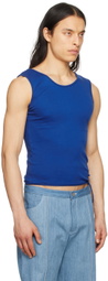 Mainline:RUS/Fr.CA/DE Blue Eshaan Tank Top