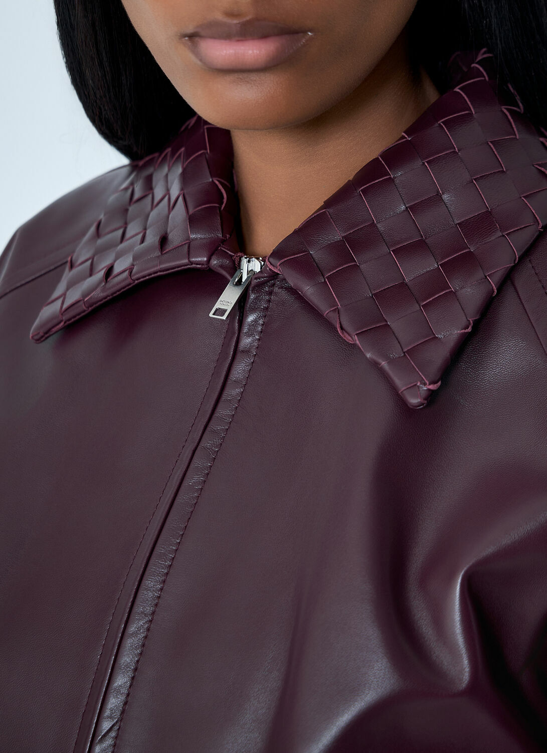 Bottega Veneta Leather Blouson Jacket