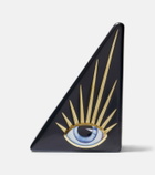 L'Objet Lito gold-plated porcelain bookend