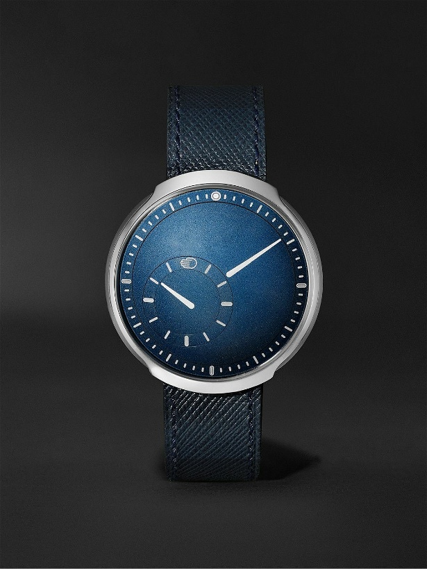Photo: Ressence - Type 8 Mechanical 42.9mm Titanium and Leather Watch, Ref. No. TYPE 8C