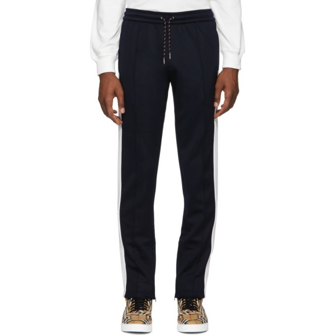 Photo: Burberry Navy and White Kaleford Lounge Pants