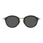 Thom Browne Black and Gold TBS908 Sunglasses