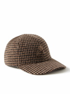 Loro Piana - Logo-Embroidered Houndstooth Felt Baseball Cap - Brown